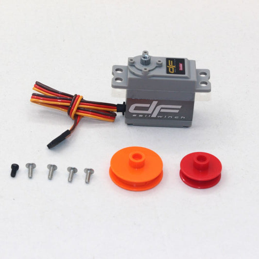 Cabestrante para velas DF Racing con tambores de 16 mm y 25 mm.